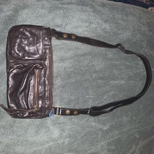 Genuine brown leather purse